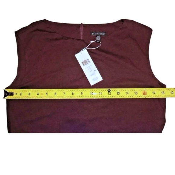 $238 Eileen Fisher Vintage Jumpsuit Small 8 Purple Culotte Faux Wrap Sleeveless - Picture 6 of 15